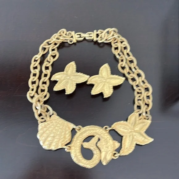 Diane Von Furstenberg DVF vacation tropical theme costume jewelry set - Picture 1 of 6